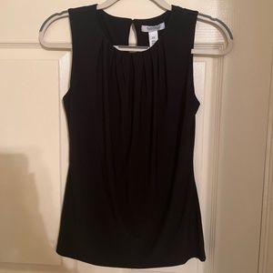 White House Black Market Black Sleeveless Blouse
